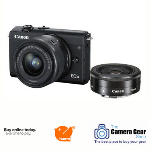 Canon EOS M200 with 15-45mm and 22mm Twin Lens Kit