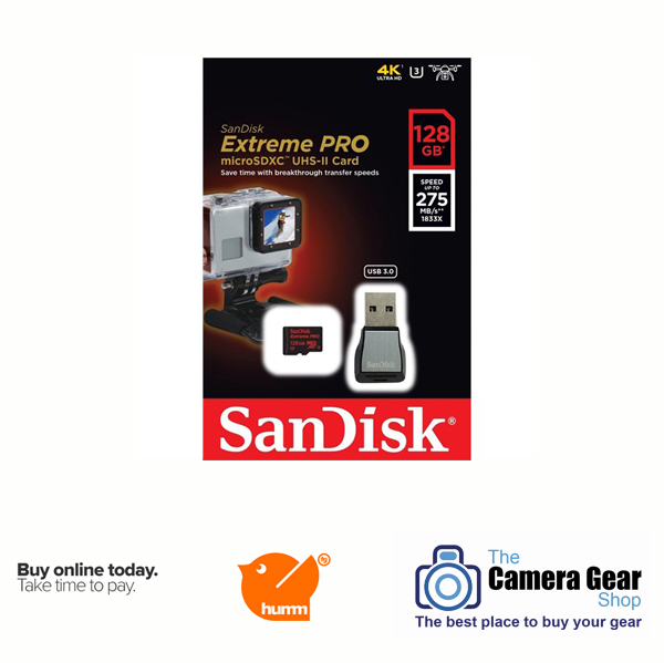 Карта памяти 128gb sandisk extreme sdxc class 10 uhs i u3 v30