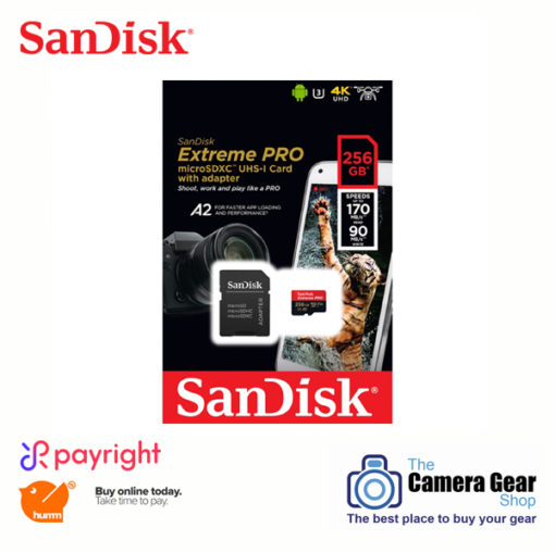 SanDisk Extreme Pro 256GB microSDXC UHS-I with Adapter